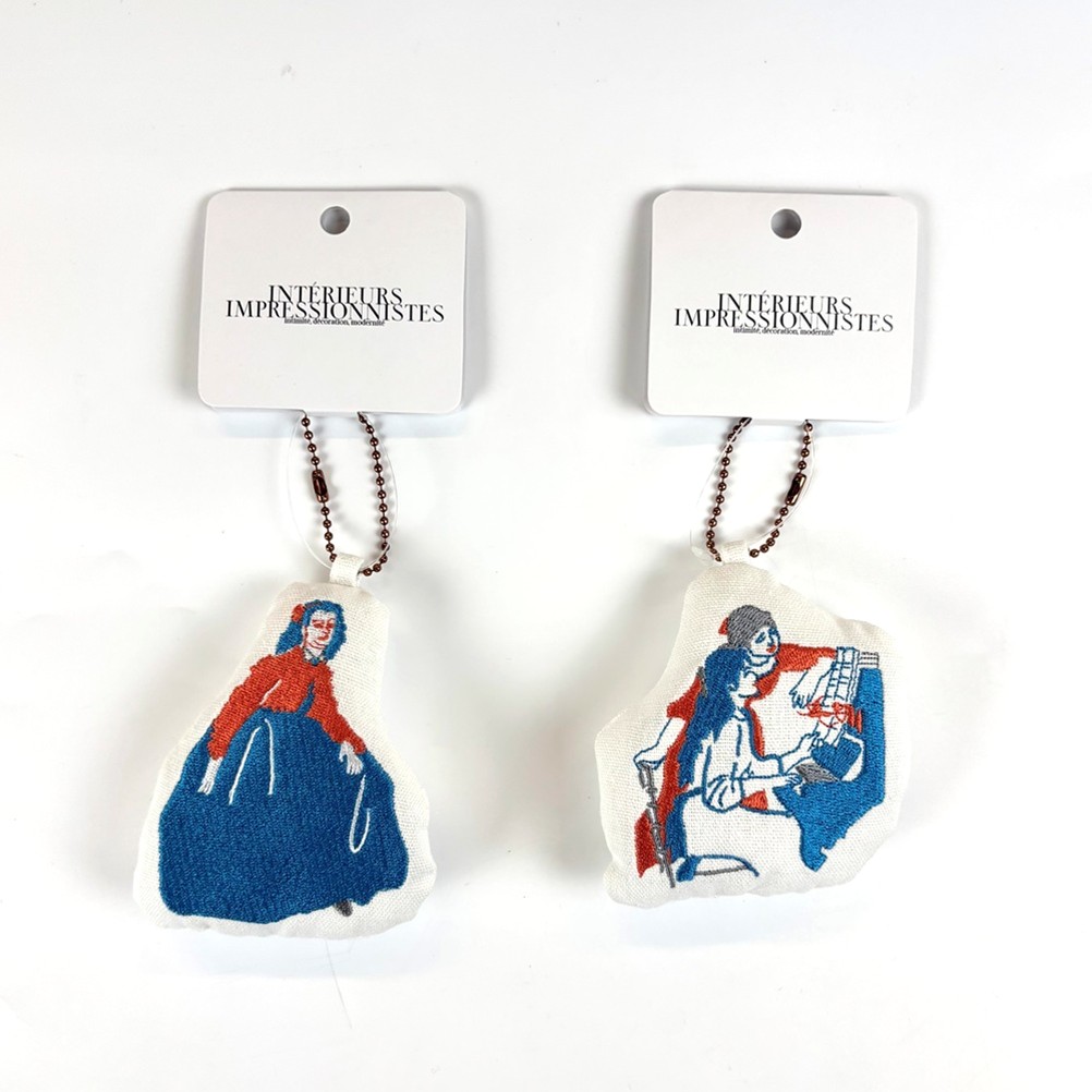 【3/16正午まで】刺繍キーホルダー　オルセー美術館蔵 印象派展