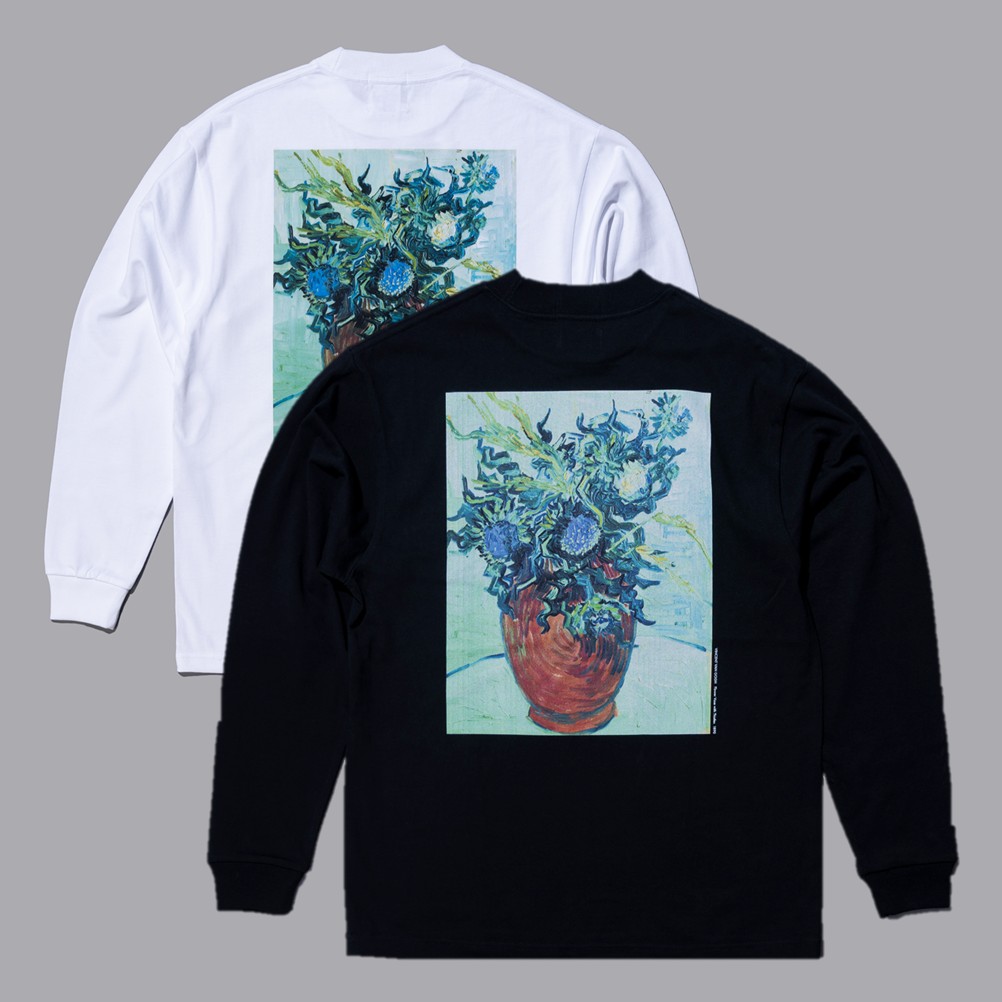 ファン・ゴッホ《アザミの花》バックプリントＴシャツ　長袖
