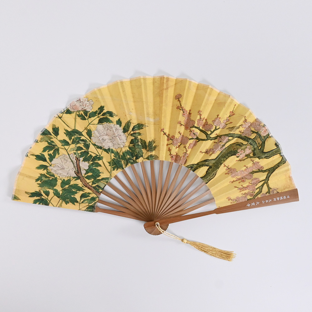 【予約販売】扇子　牡丹図・紅白梅図