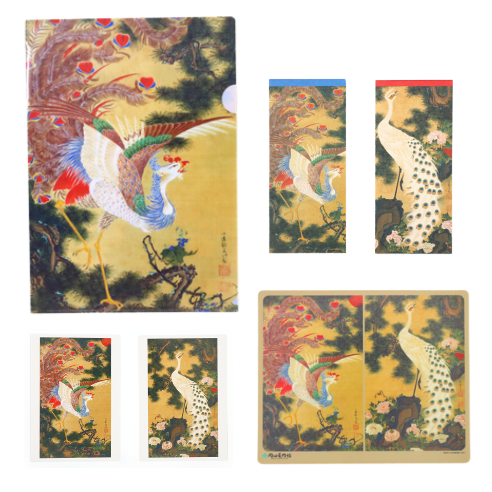 伊藤若冲 〈孔雀鳳凰図〉セット