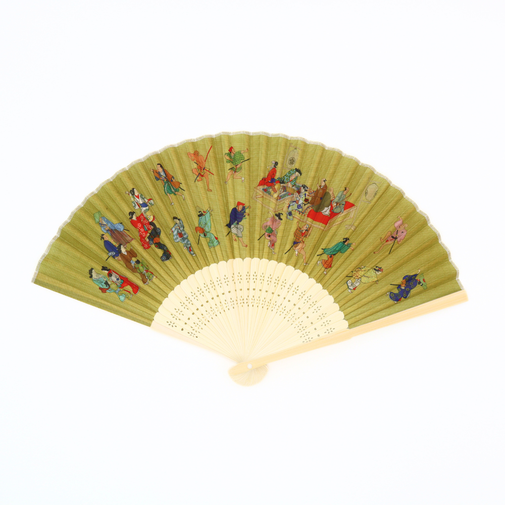 扇子　菱川師宣《十二ヶ月風俗図巻》