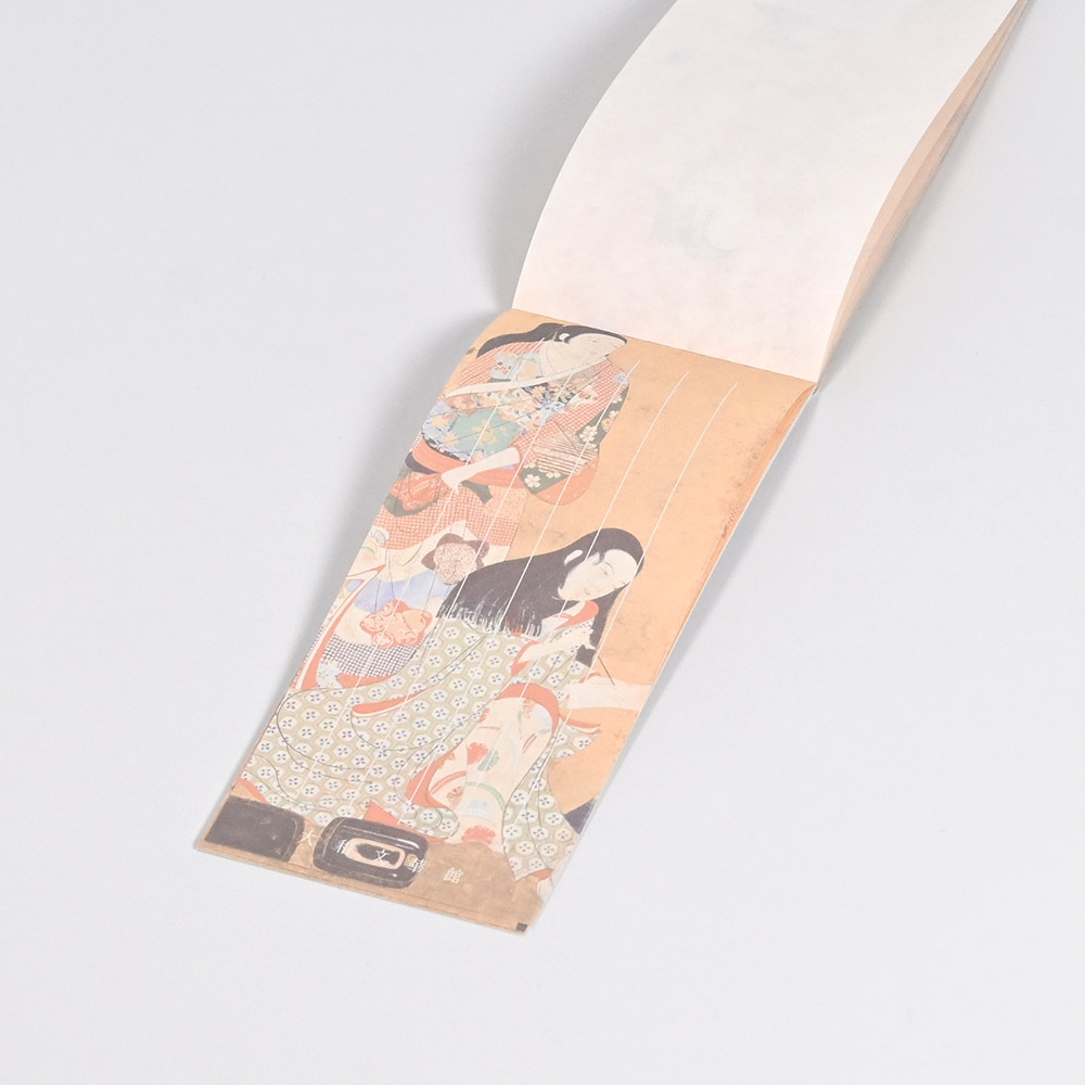 一筆箋　婦女遊楽図屏風（松浦屏風）