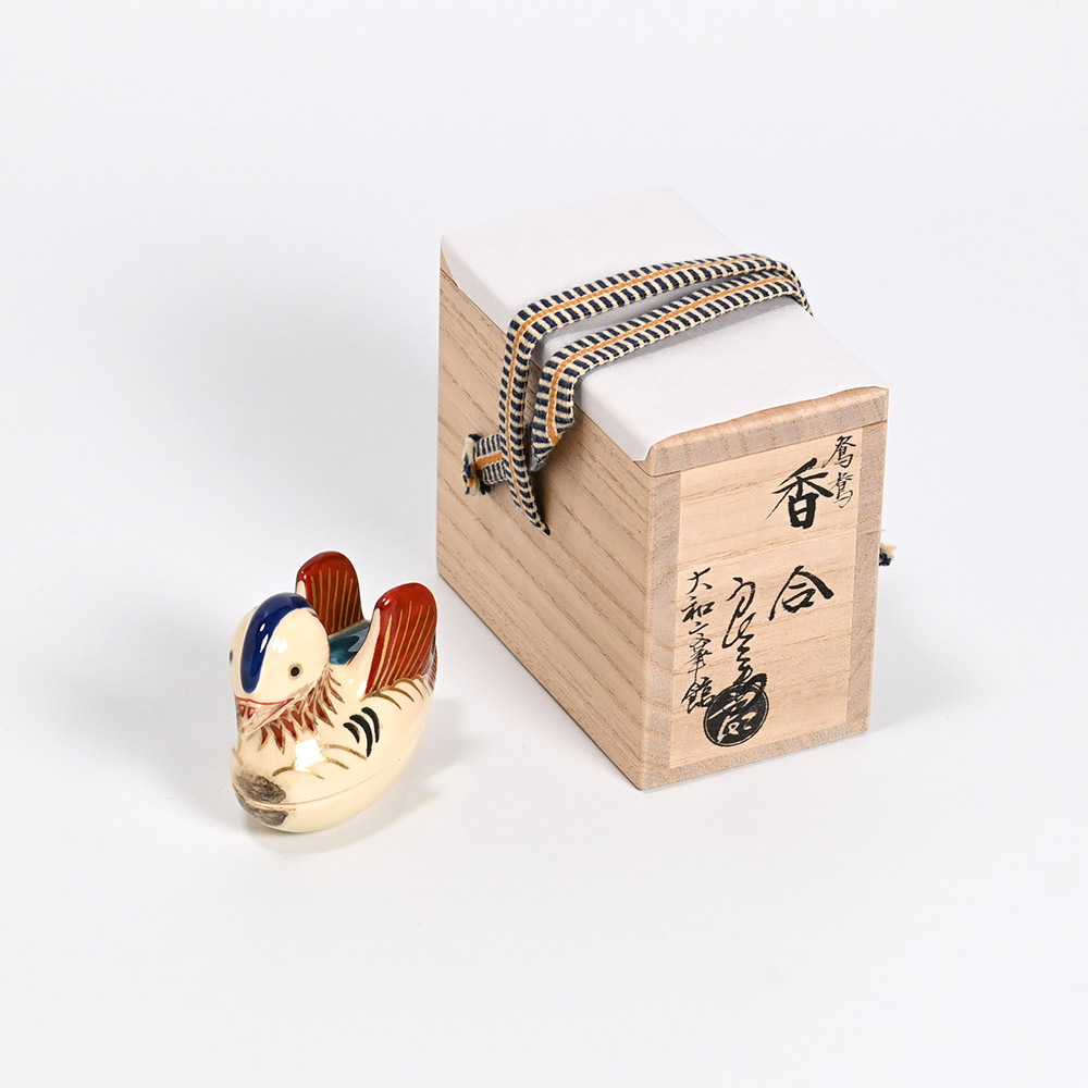 野々村仁清 《色絵おしどり香合》 レプリカ