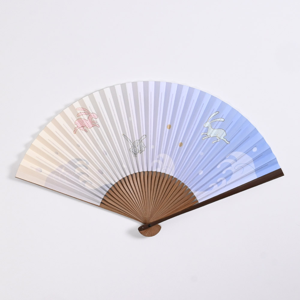 扇子　婦女遊楽図屏風（松浦屏風）