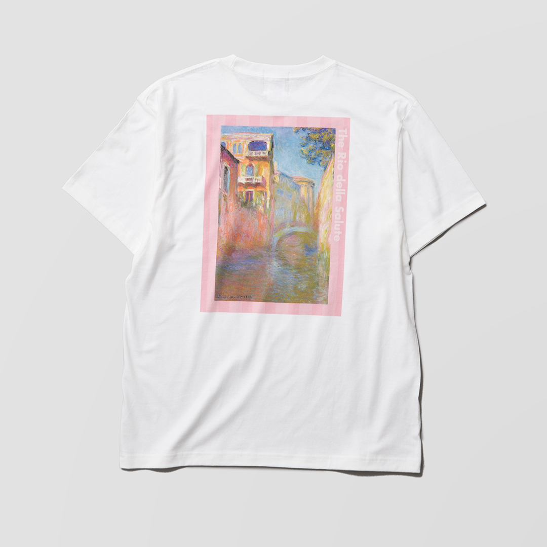 モネ《サルーテ運河》半袖Tシャツ（10月上旬以降順次発送予定）