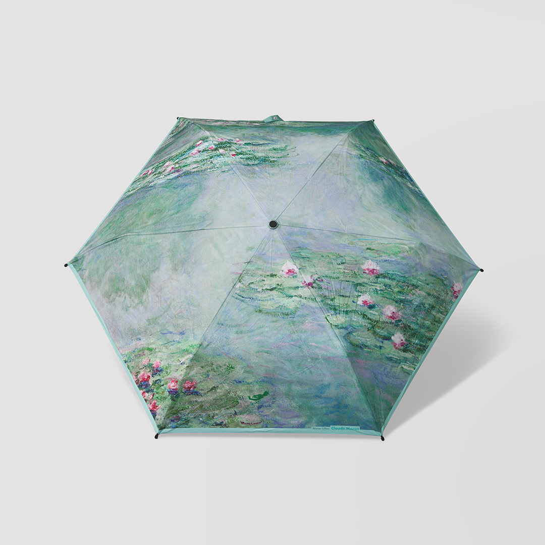 晴雨兼用折り畳み傘　モネ《睡蓮》【一級遮光】（10月上旬以降順次発送予定）