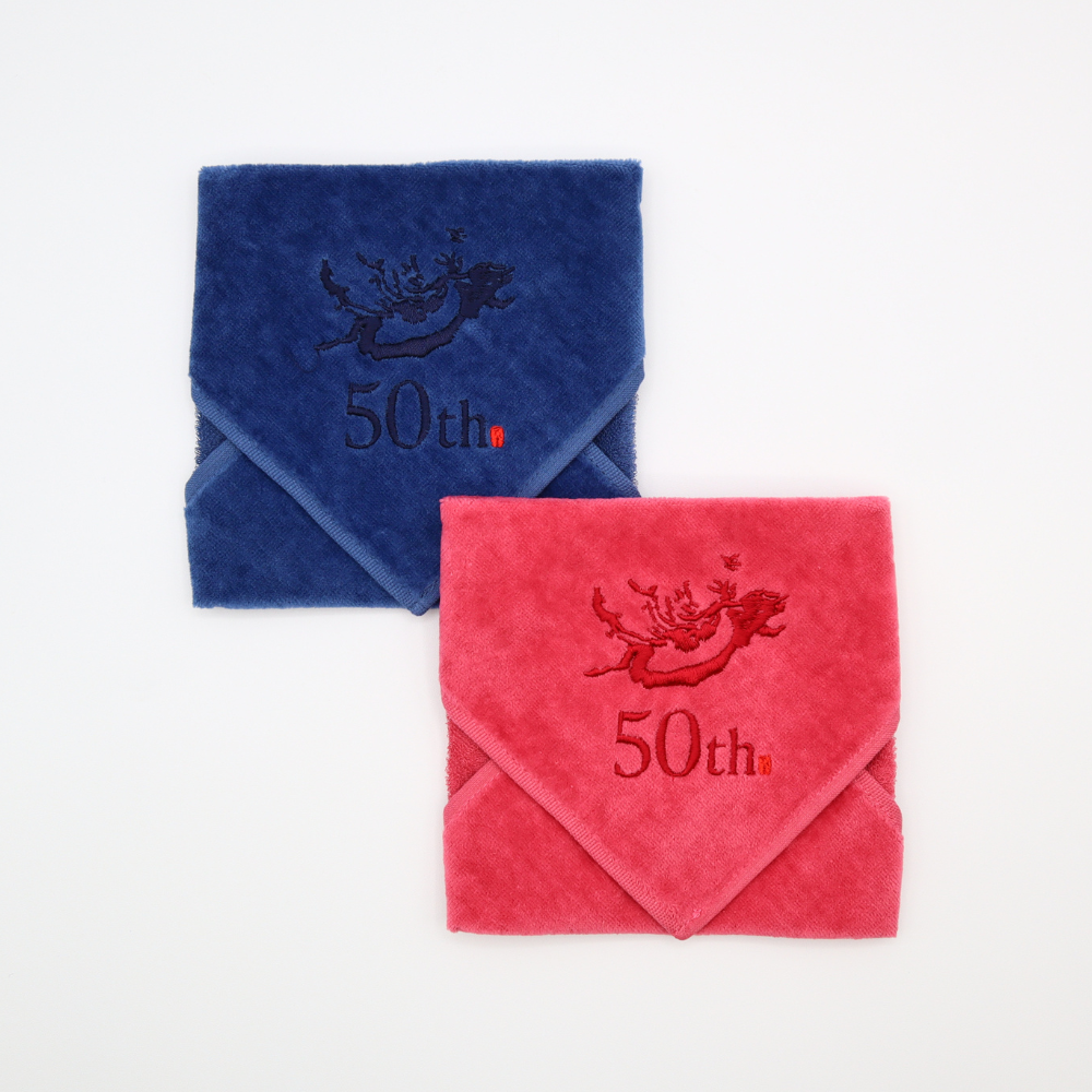 【9/8 12:00発売】北斎館50周年　ベロアハンカチ