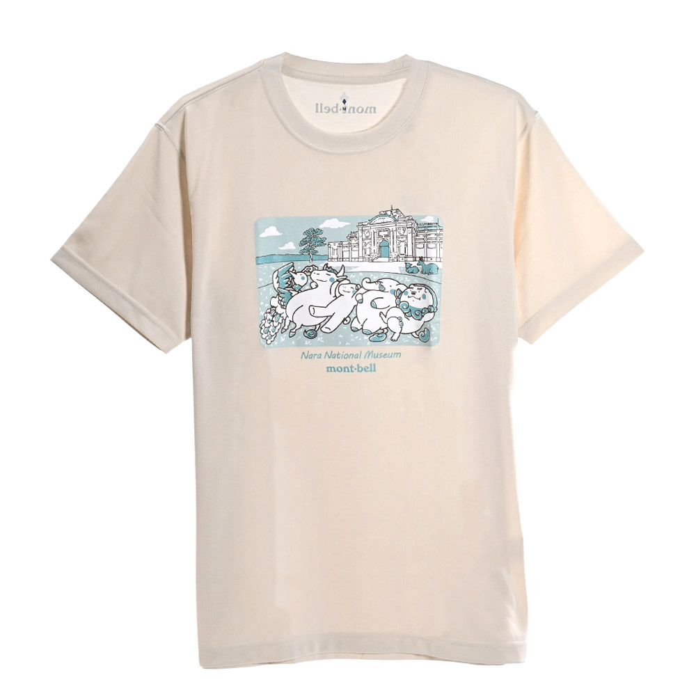 Ｔシャツ ボーンホワイト 奈良博×mont-bellコラボ