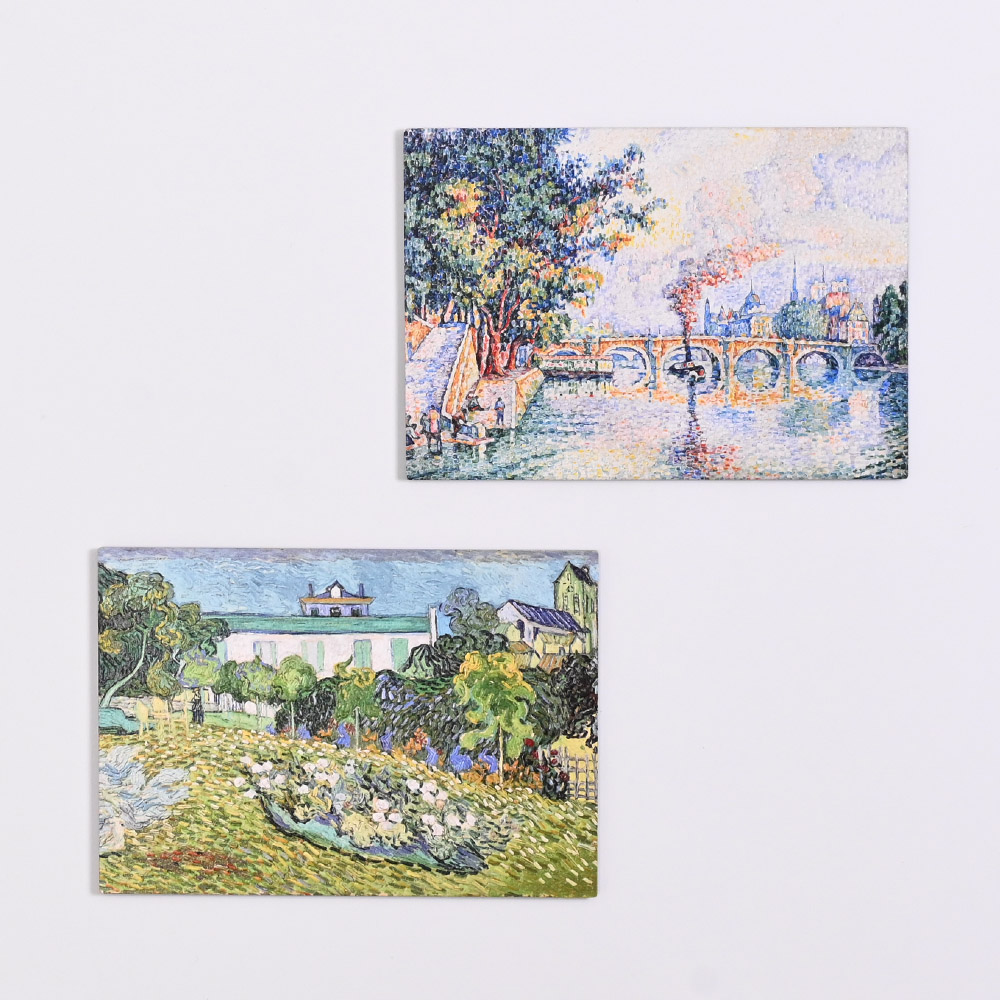 ブロッターアート マグネット 「イルミナティ」伝統的図版 コレクションに 美術展ナビ 図録・グッズSHOP / タイルマグネット ゴッホ／シニャック