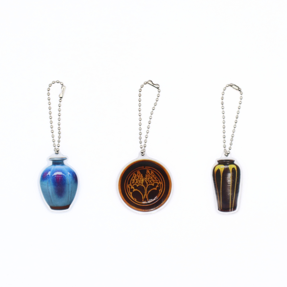 河井寬次郎　アクリルボールチェーン