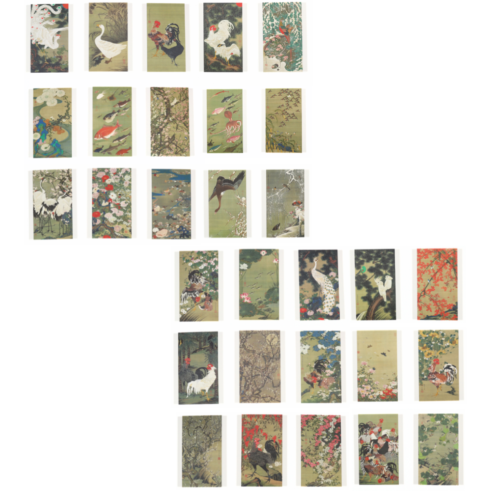 伊藤若冲　国宝《動植綵絵》ポストカード30種セット