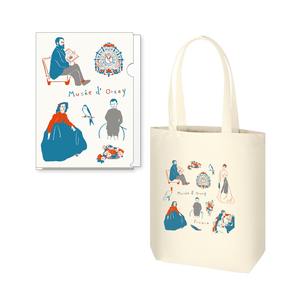 【予約販売】オリジナルイラストグッズセット（クリアファイル、トートバッグ各1点）（11月下旬頃から順次発送予定）